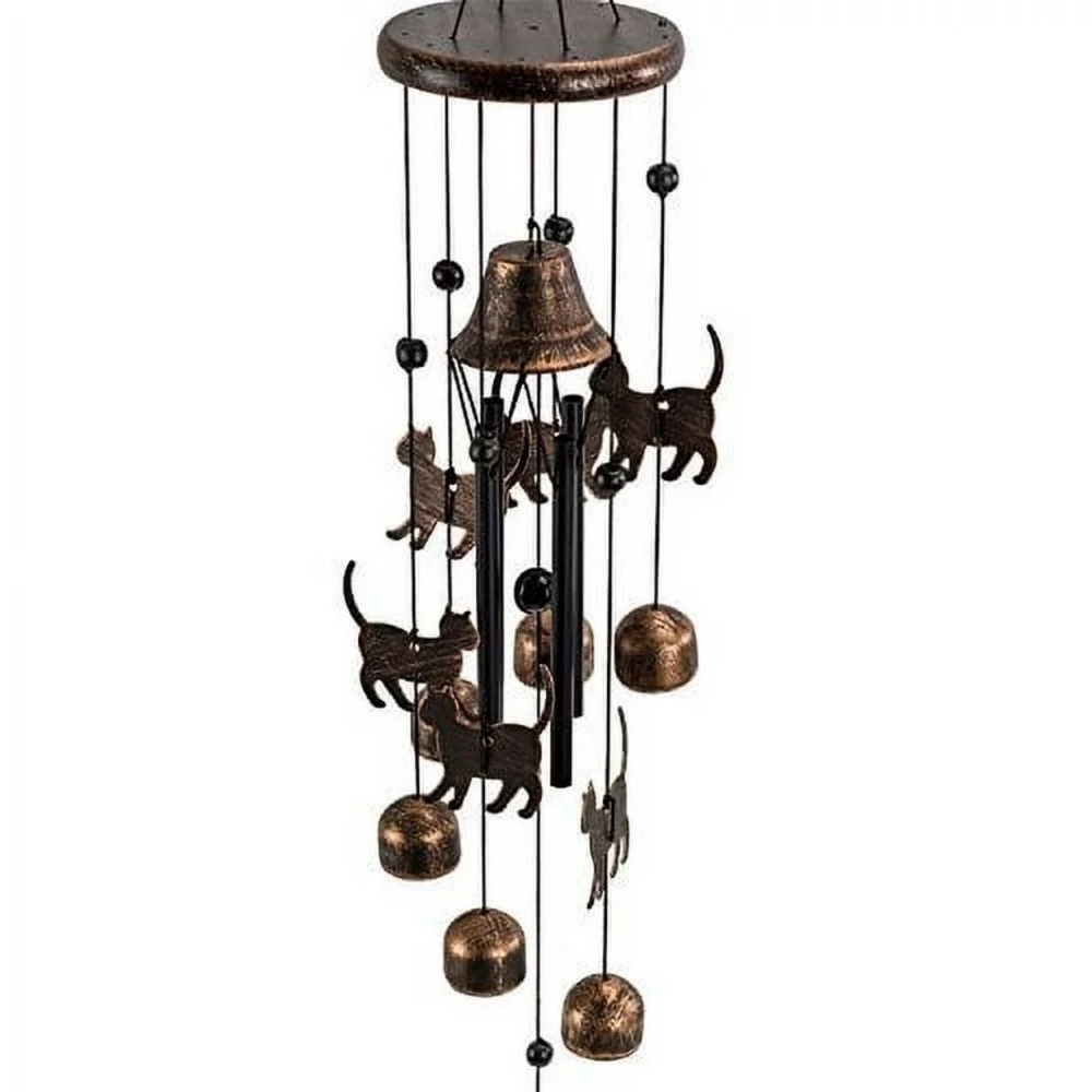 Dawhud direct 27” Cat Wind Chime - Picture 3 of 4